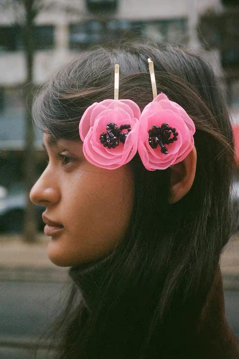 Poppy Bobby Pin - Pink