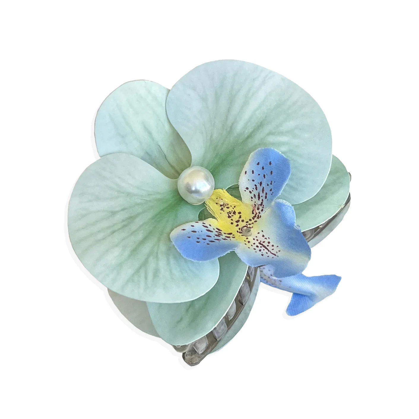Sea Green Orchid Claw Clip