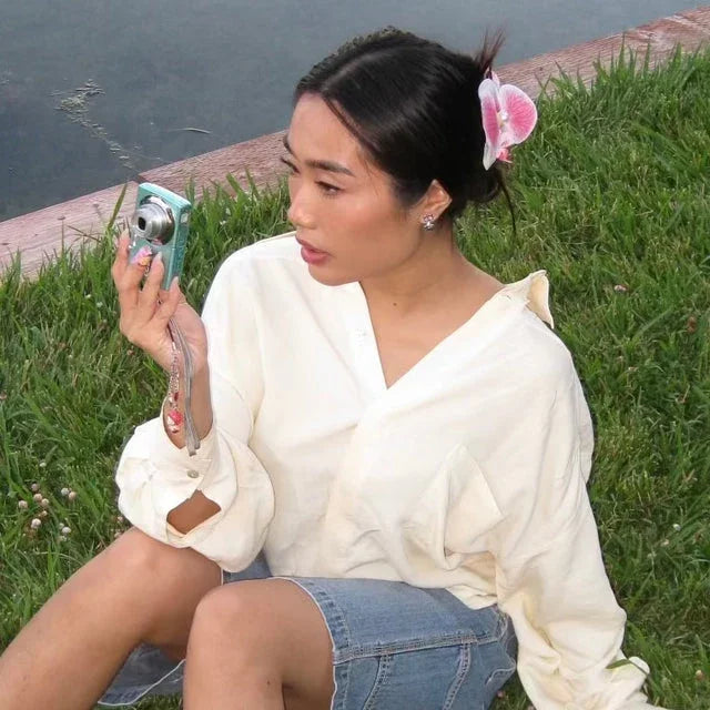 Petal Pink Orchid Claw Clip