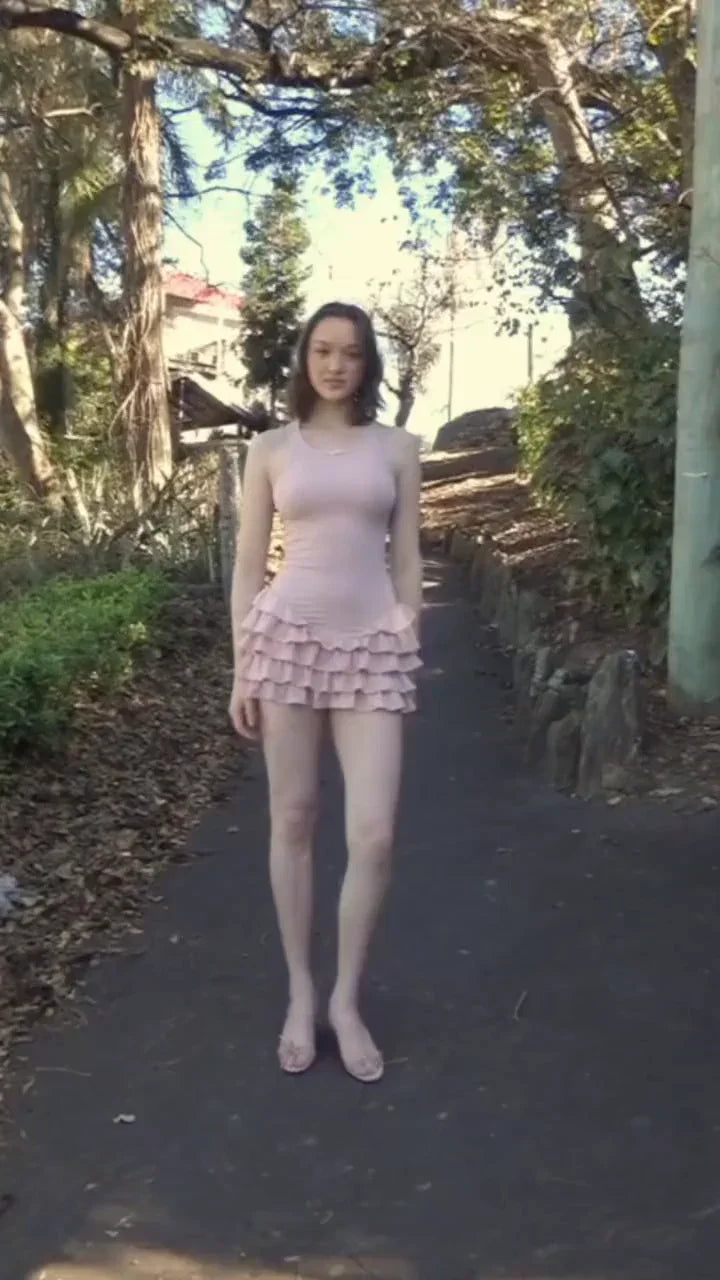 Frill Tank Dress my mum made it coupon  sale code skirt puffer bag dress white crop top girl cute clothing mindfully outfits cottagecore  cotton good quality comfy chic vacation daily