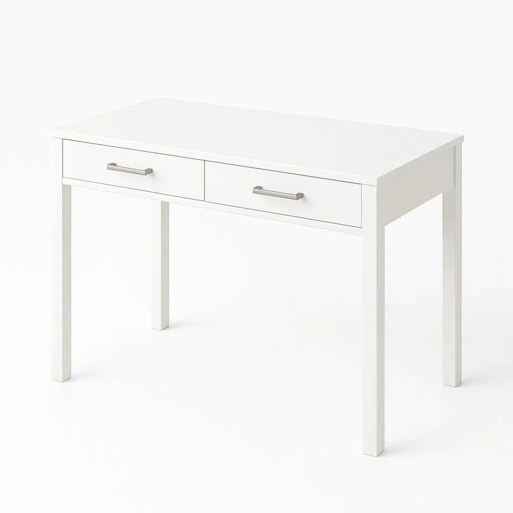 Scrivania Bianca in MDF con Cassetti in Metallo-COSYFURNIX