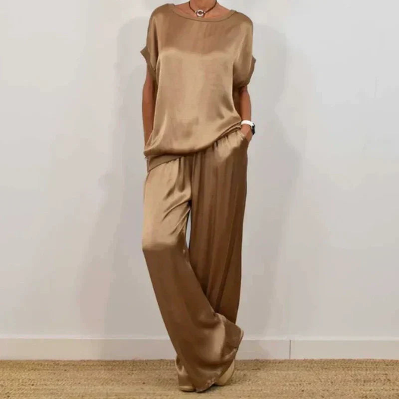 Women's Casual Loose Solid Color Suit