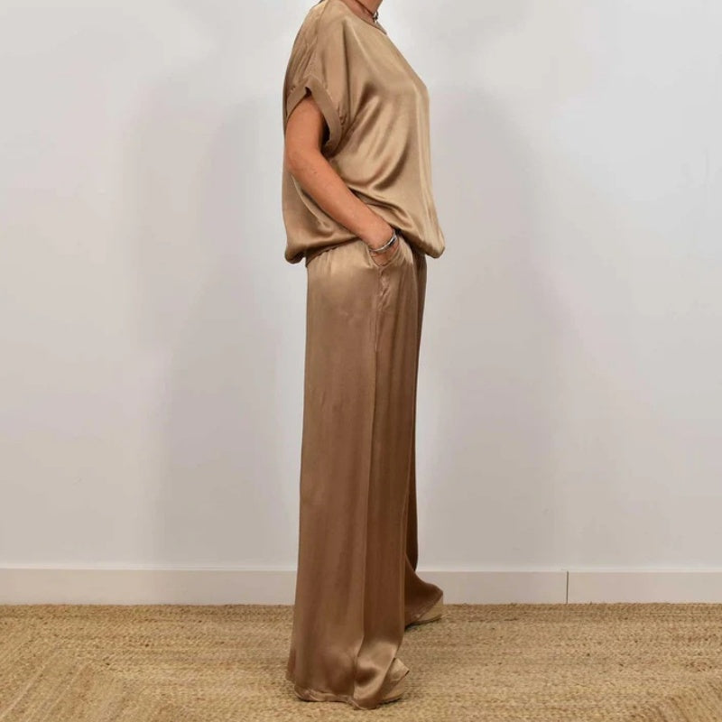 Women's Casual Loose Solid Color Suit