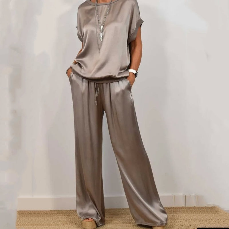 Women's Casual Loose Solid Color Suit