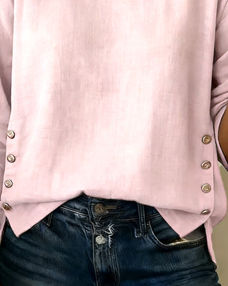 Soft-Touch Long-Sleeve Blouse
