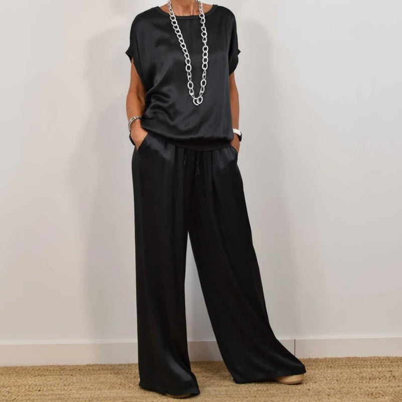 Women's Casual Loose Solid Color Suit