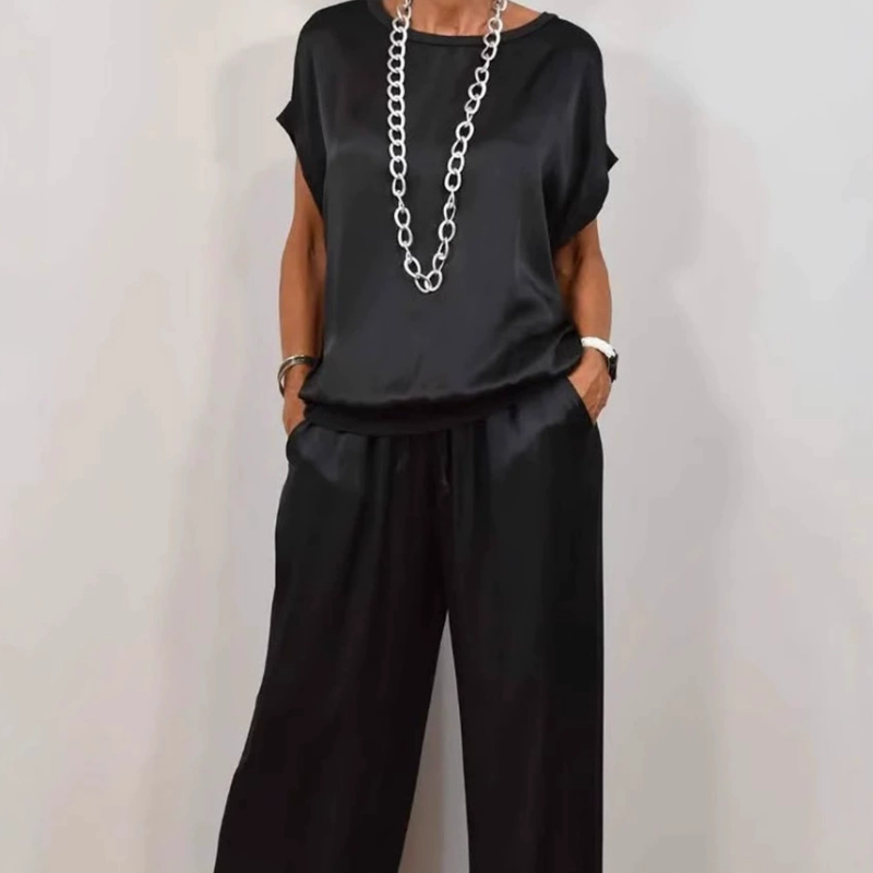 Women's Casual Loose Solid Color Suit
