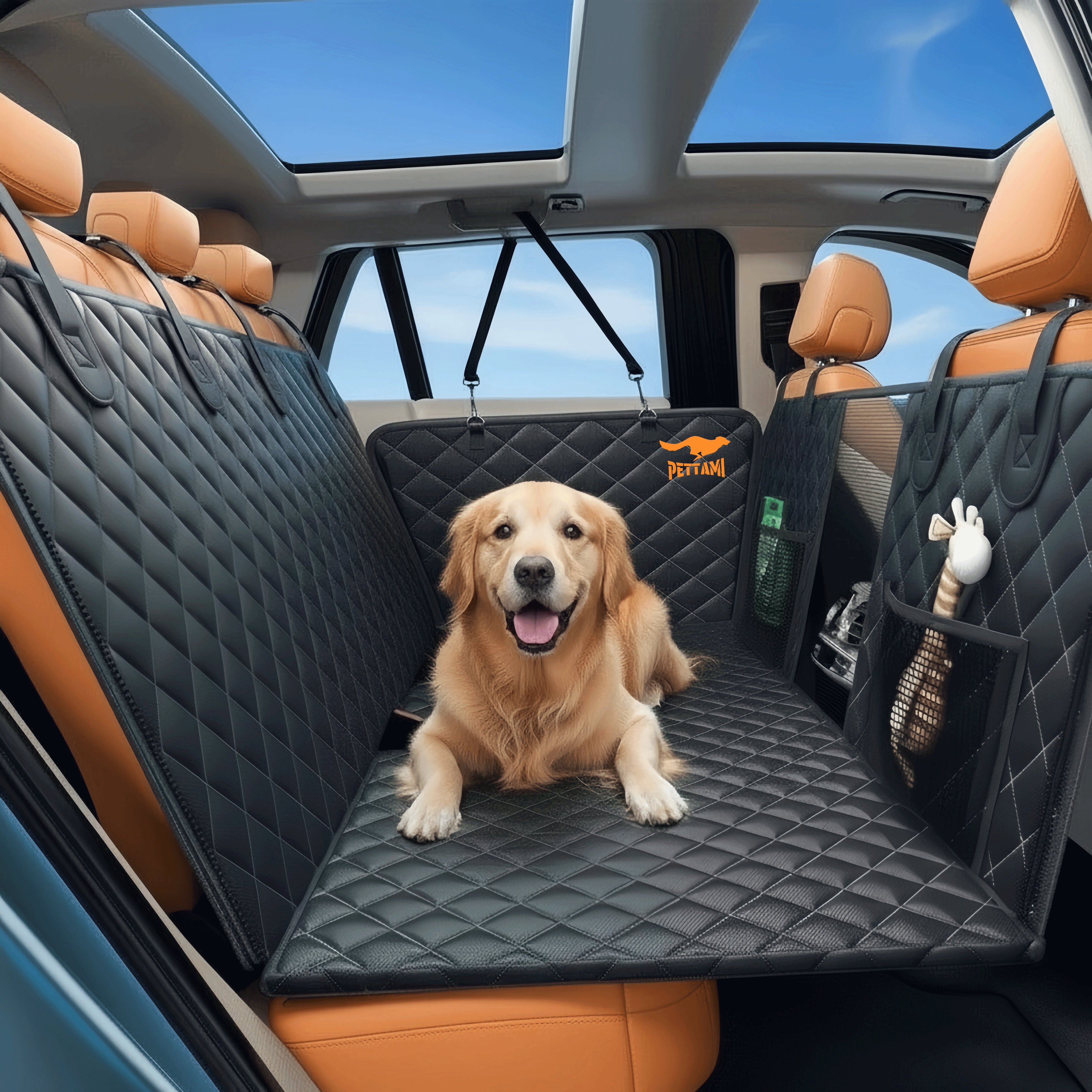 Pettami | Dog Car Seat Cover