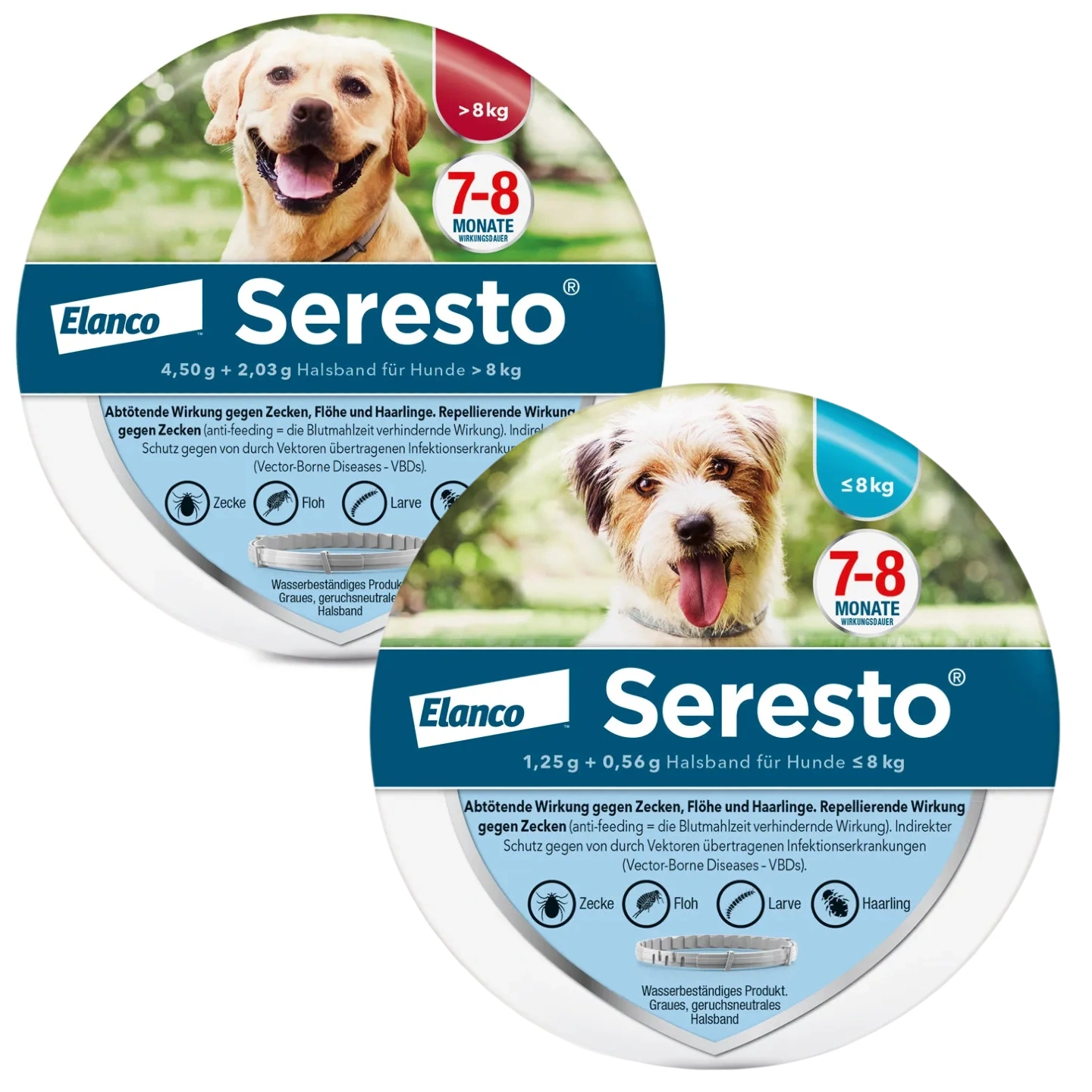 SerestoHalsband für große Hunde, über 8 kg