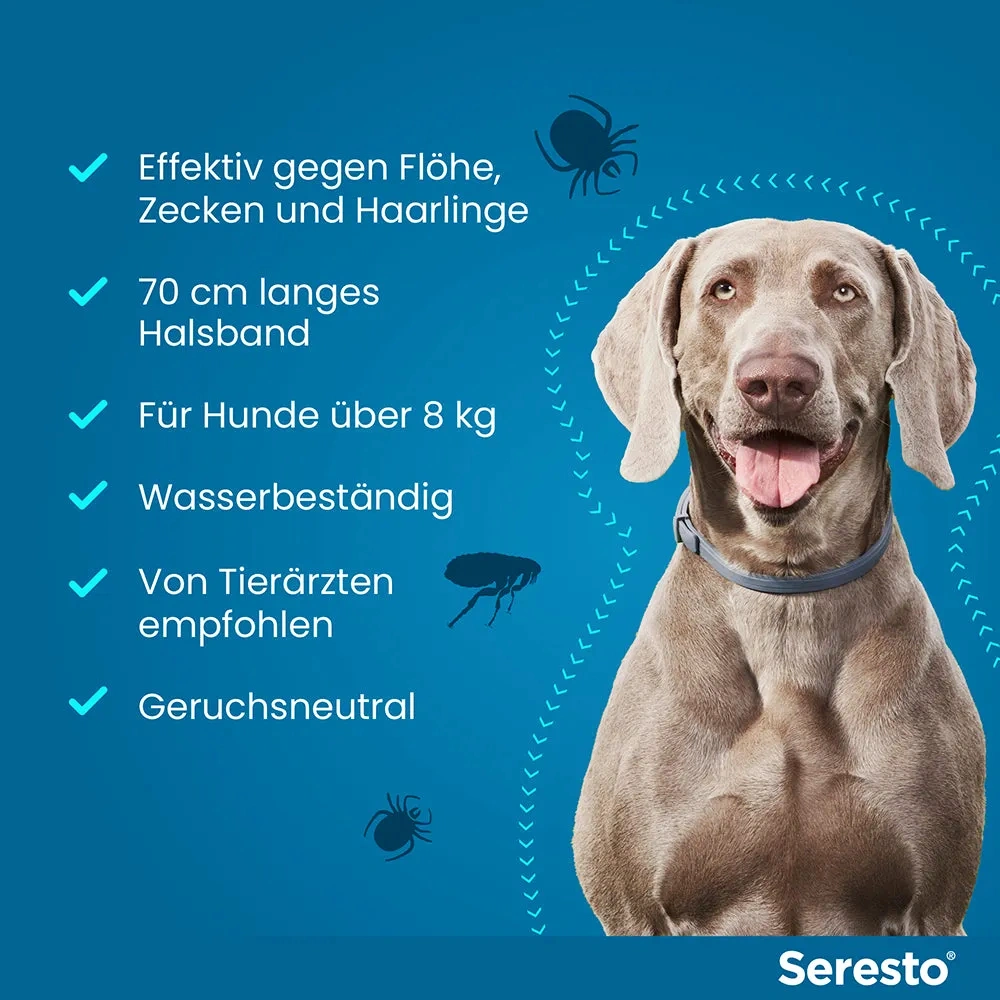 SerestoHalsband für große Hunde, über 8 kg