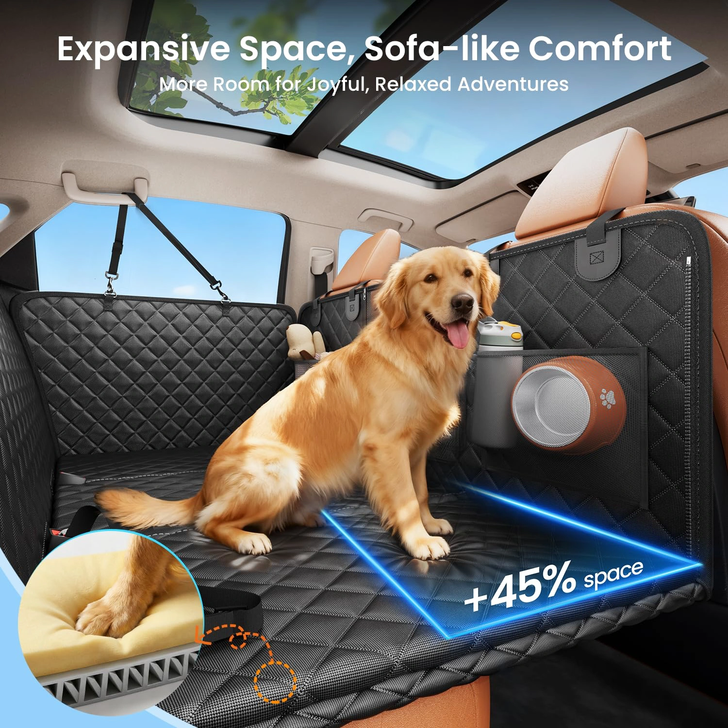 Pettami | Dog Car Seat Cover