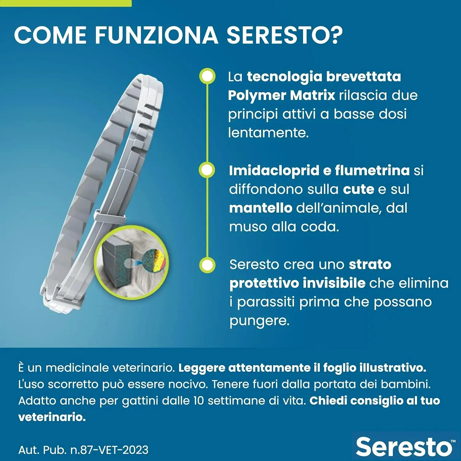 Collare Antiparassitario per Gatti: 8 Mesi di Protezione Efficace da Pulci e Zecche.