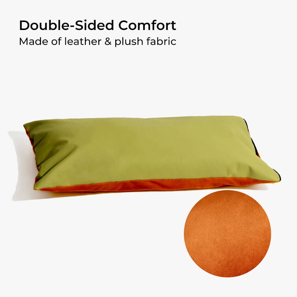 Pettami Urban Voyager: Elevated Dog Car Seat & Lounger | Premium Vegan Leather | Dual-Sided Comfort & Secure Travel for Jumbo Breeds