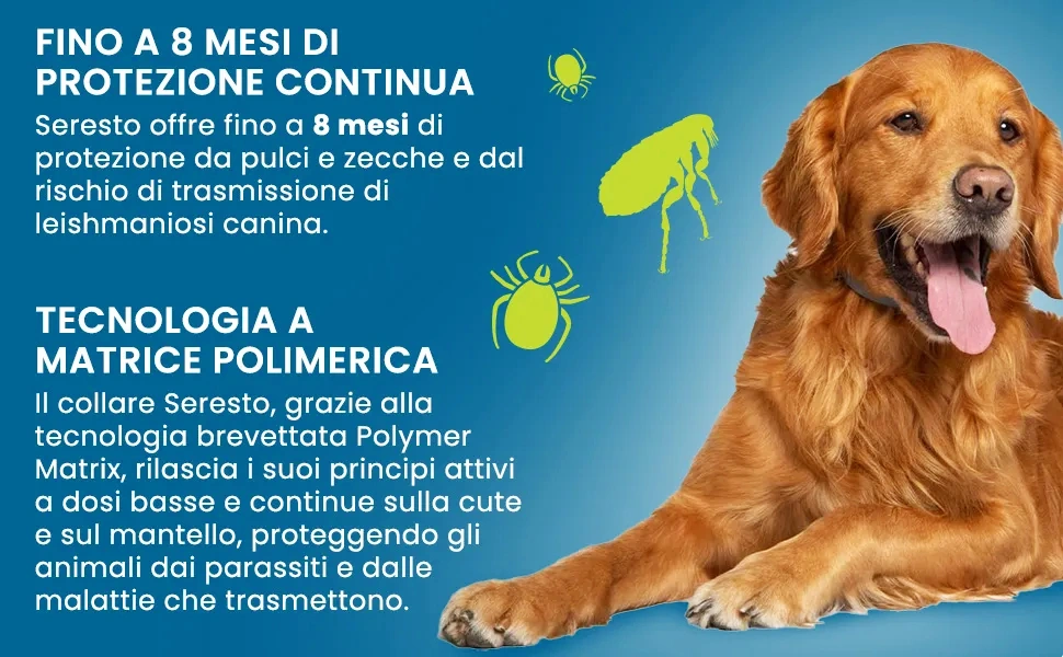 Collare Antiparassitario per Cani | Protezione Prolungata 8 Mesi