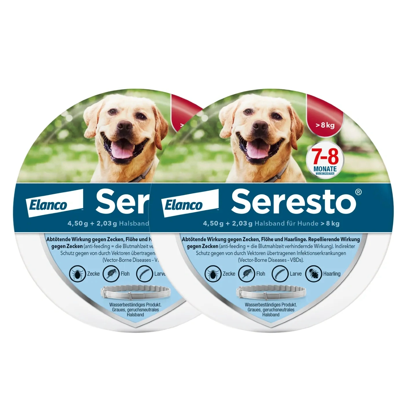 SerestoHalsband für große Hunde, über 8 kg