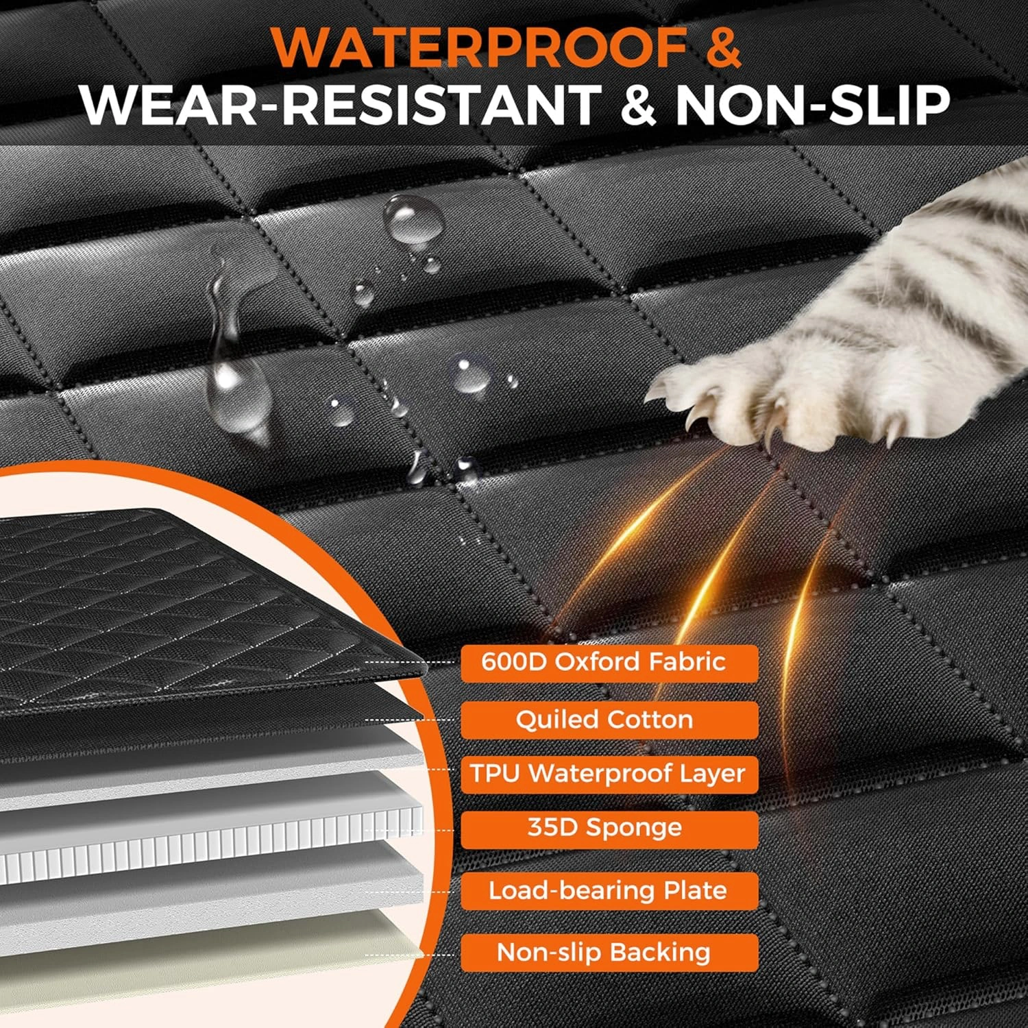 Pettami | Dog Car Seat Cover