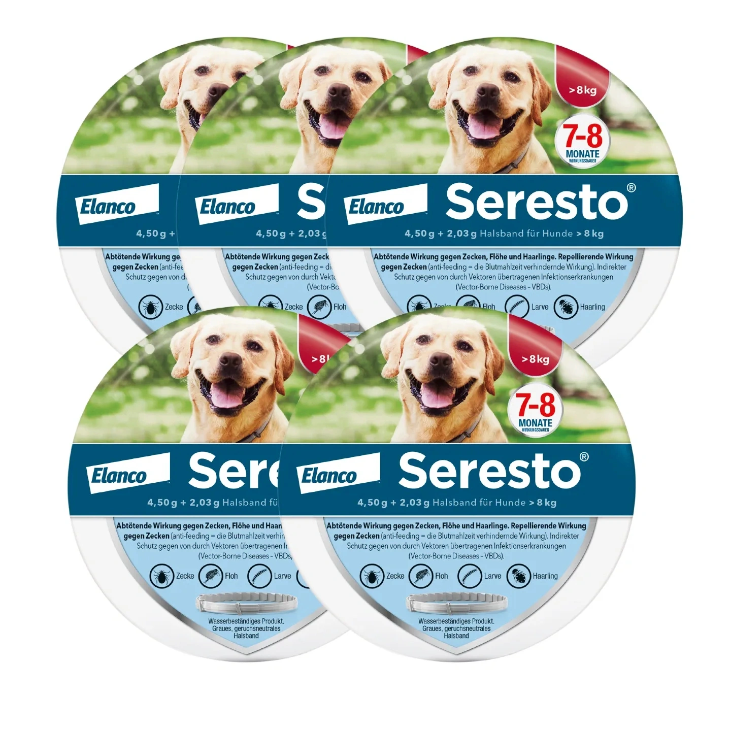 SerestoHalsband für große Hunde, über 8 kg