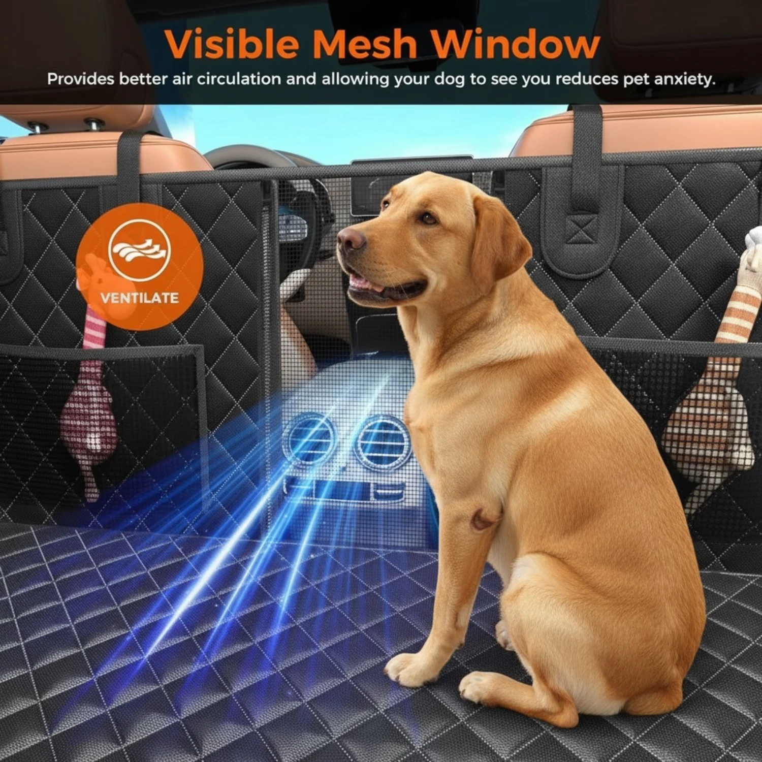 Pettami | Dog Car Seat Cover