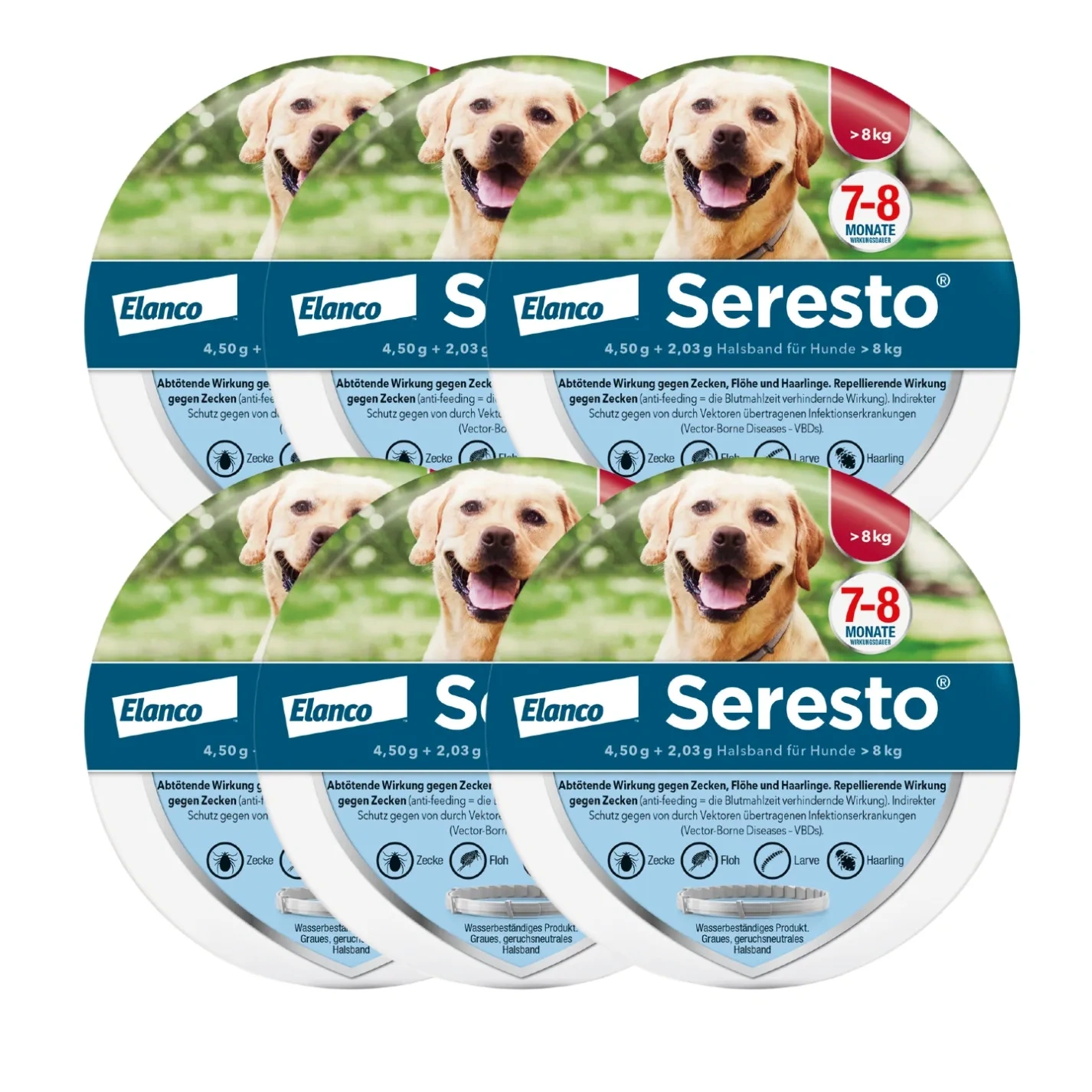 SerestoHalsband für große Hunde, über 8 kg