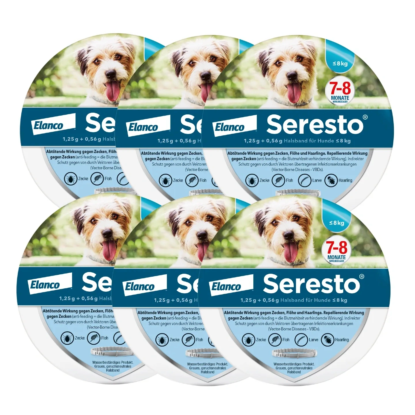 SerestoHalsband für kleine Hunde | bis 8 kg