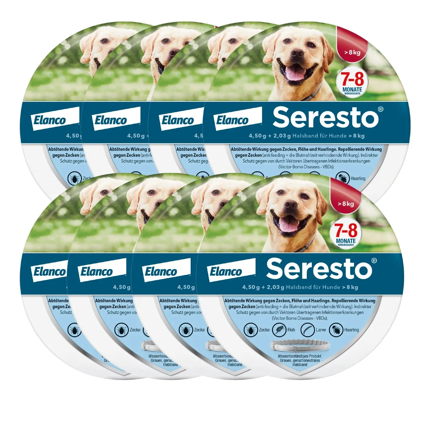 SerestoHalsband für große Hunde, über 8 kg