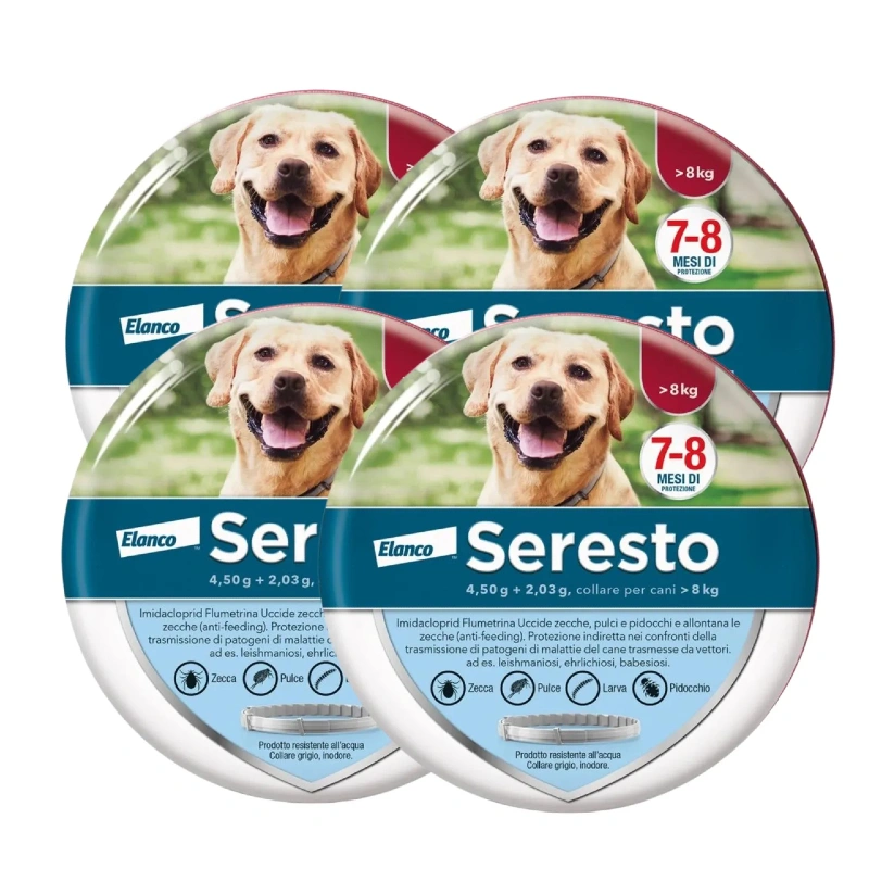 Collare Antiparassitario per Cani | Protezione Prolungata 8 Mesi