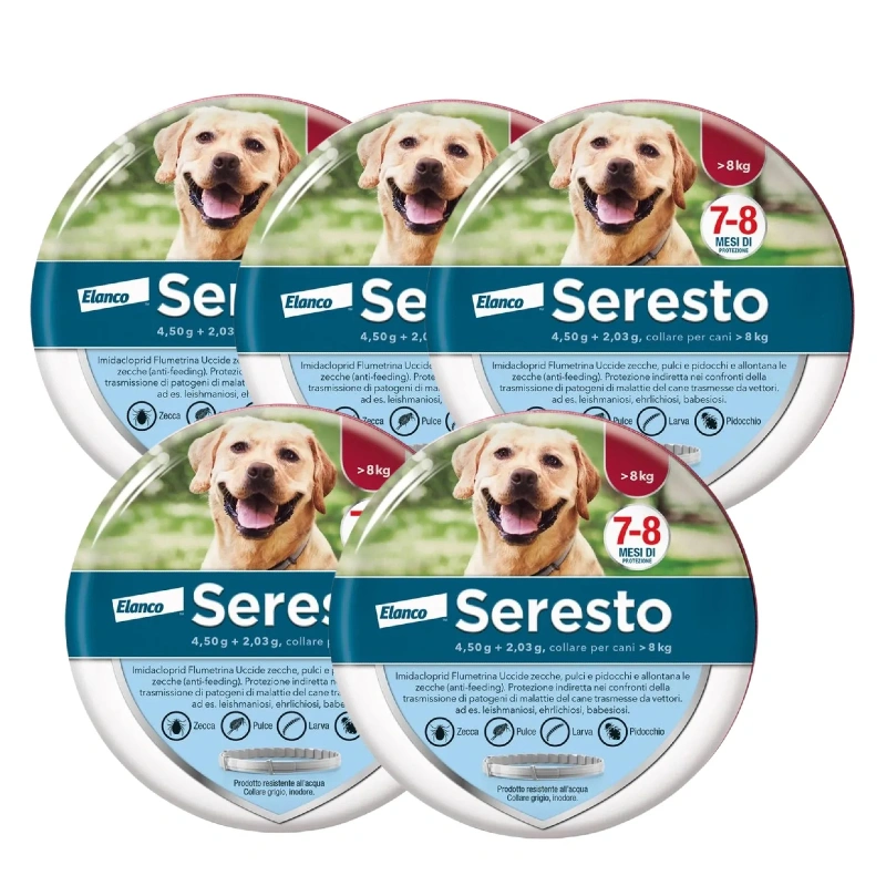 Collare Antiparassitario per Cani | Protezione Prolungata 8 Mesi