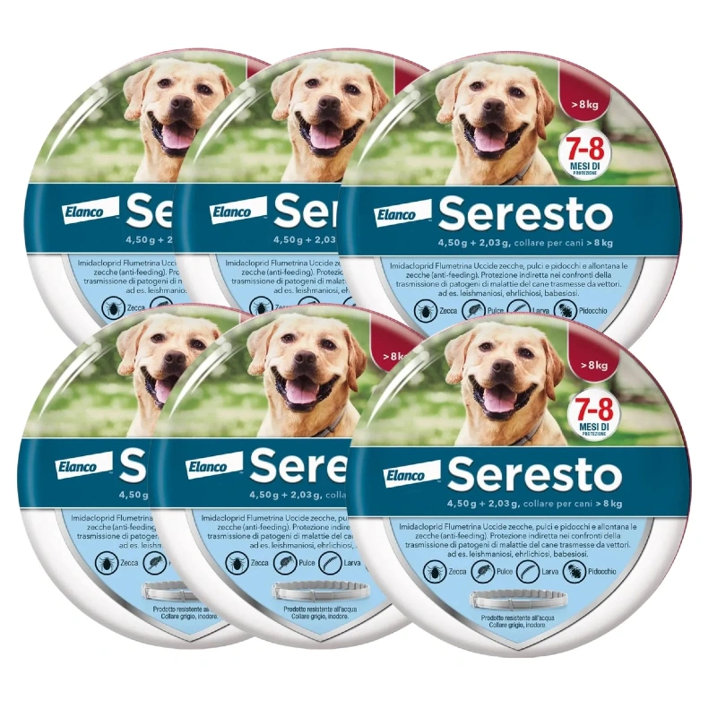 Collare Antiparassitario per Cani | Protezione Prolungata 8 Mesi