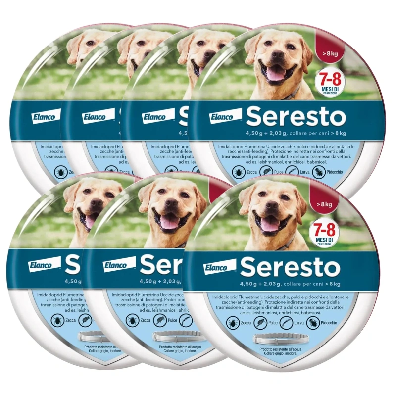 Collare Antiparassitario per Cani | Protezione Prolungata 8 Mesi