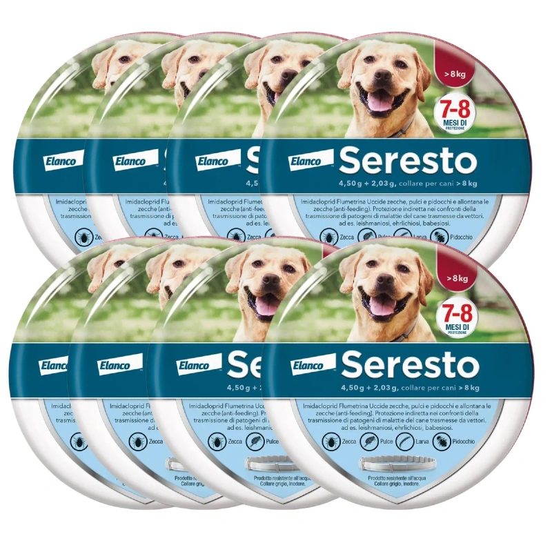 Collare Antiparassitario per Cani | Protezione Prolungata 8 Mesi