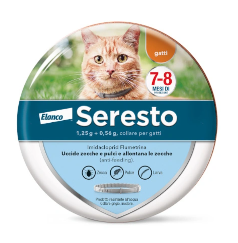 Collare Antiparassitario per Gatti: 8 Mesi di Protezione Efficace da Pulci e Zecche.