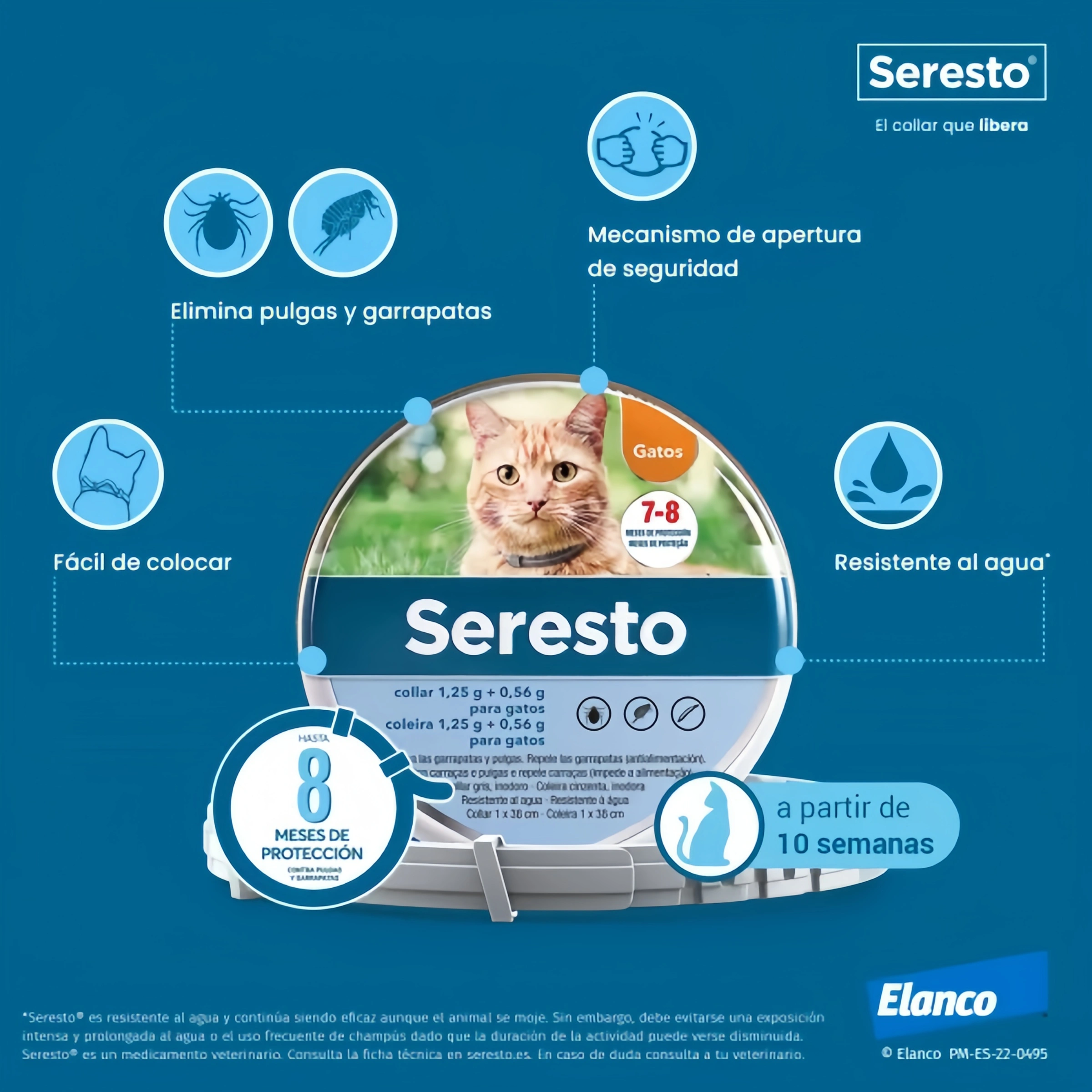 CollarSeresto Antiparasitario para Gatos