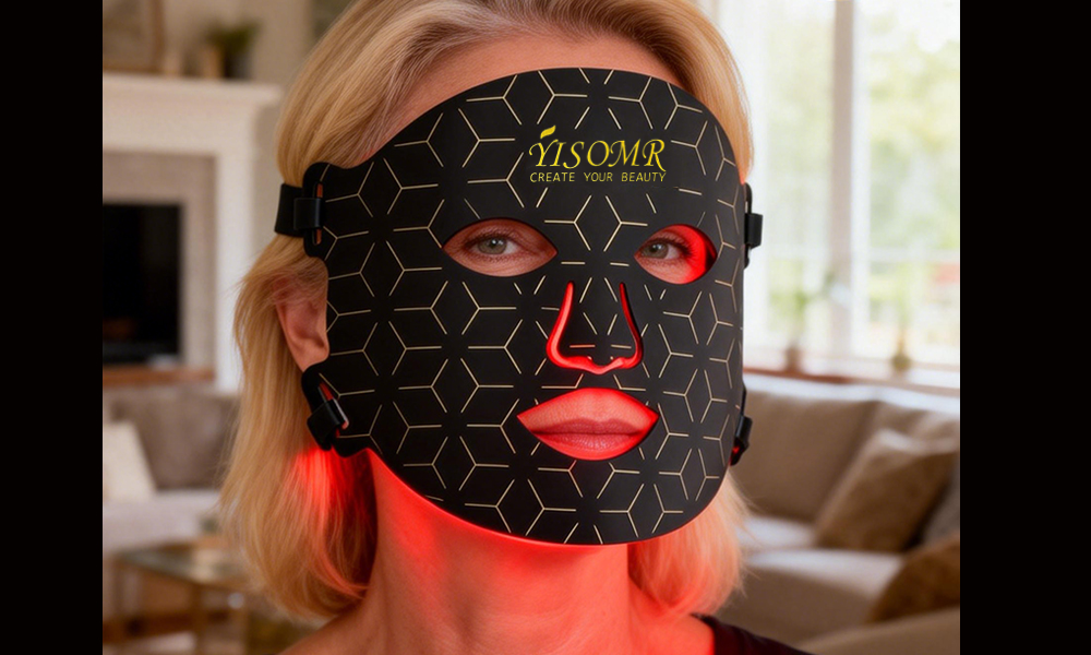 YISOMR Advanced LED Facial Mask: Enhance Collagen & Skin Clarity