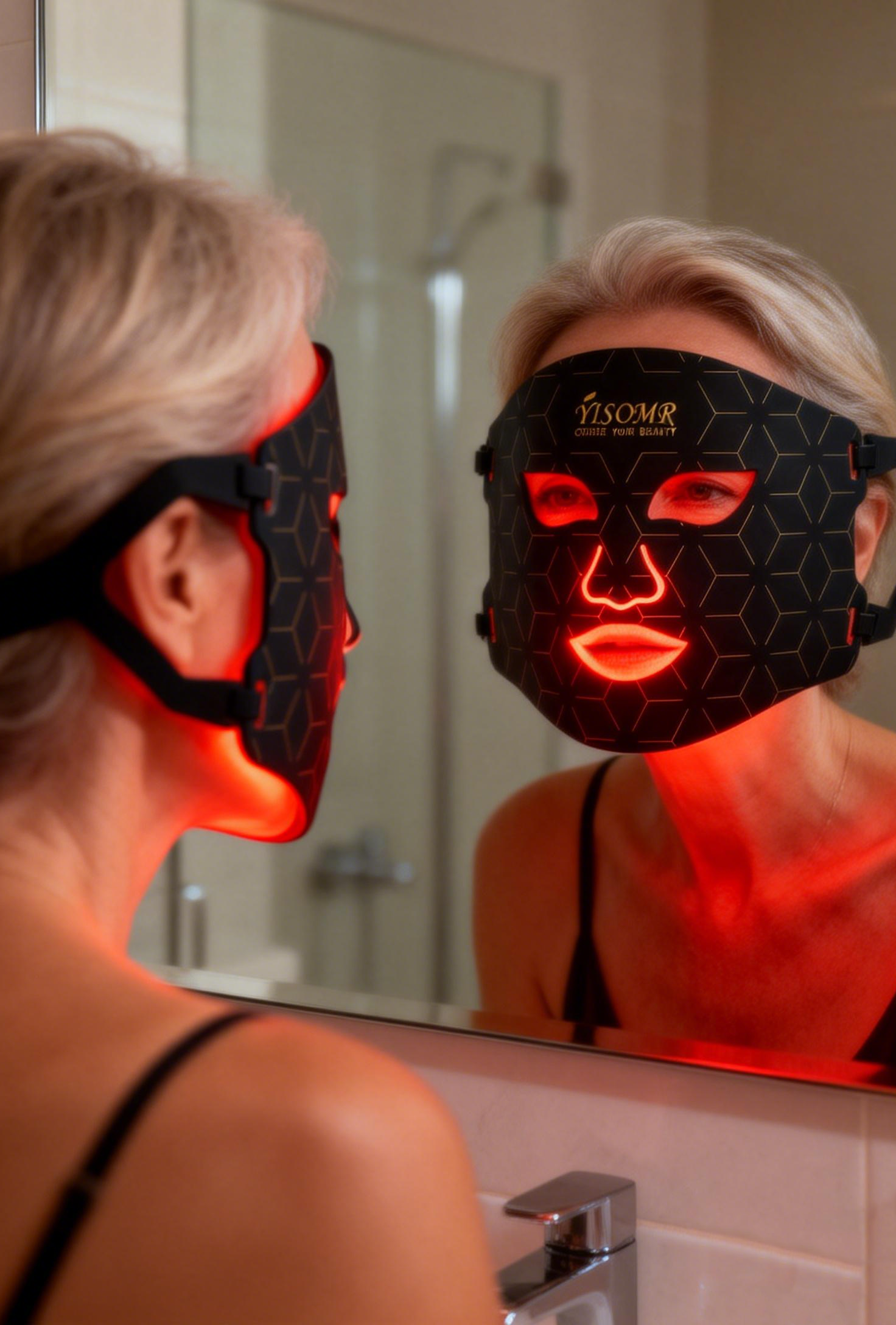 YISOMR Advanced LED Facial Mask: Enhance Collagen & Skin Clarity