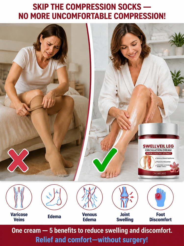 【3-Minute Swelling Reduction, Pain Relief & Vasoconstriction】Varicose Vein Cream