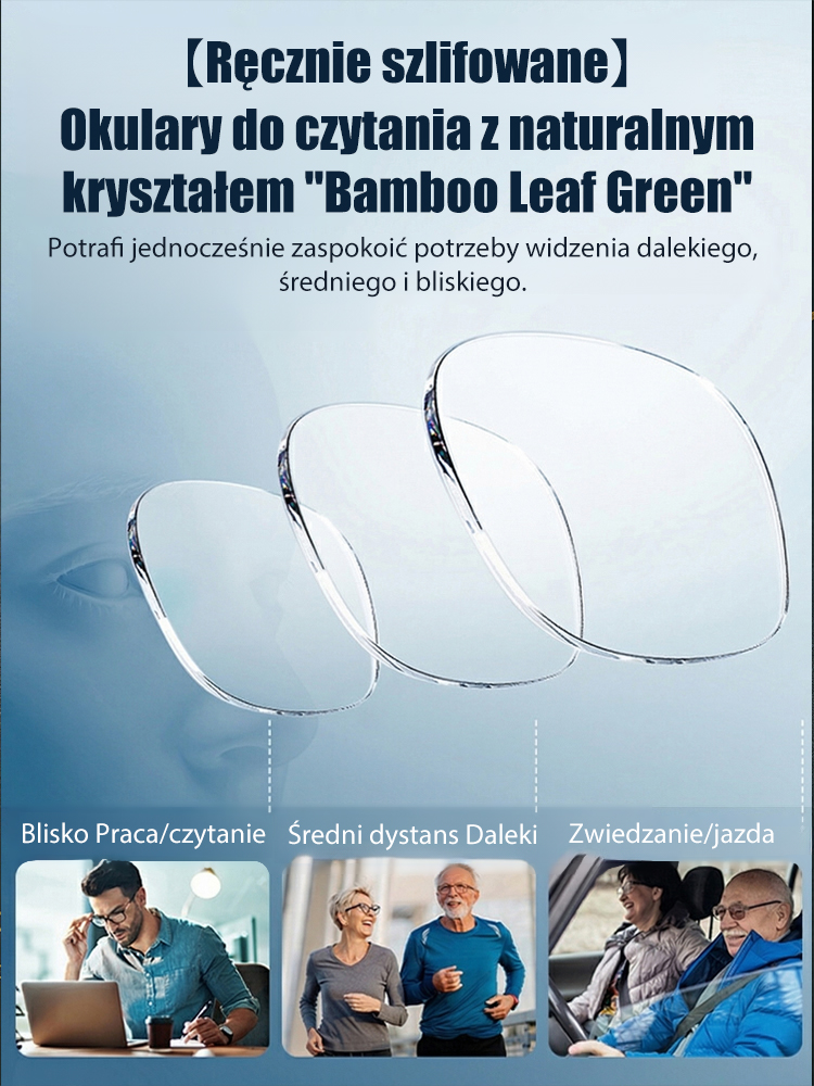 Ręcznie Robione Okulary Progresywne z Naturalnego Kryształu! Koniec ze Zmianą Okularów – Ostatnie Sztuki! 🚨