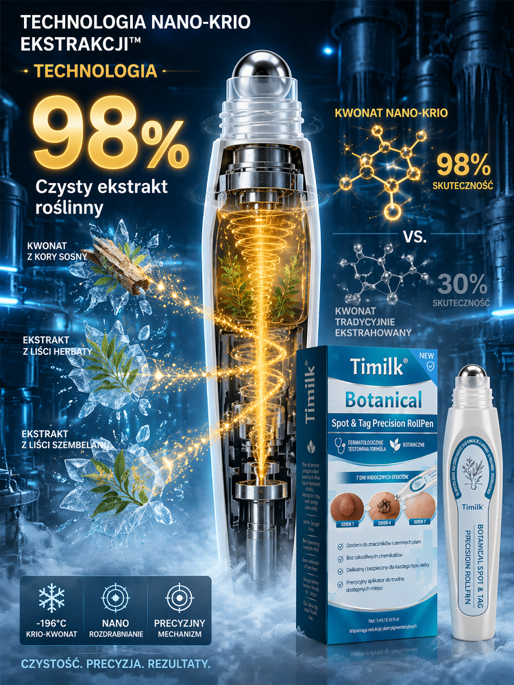 Botanical Precision RollPen - Technologia 98% Ekstraktu Roślinnego, Likwiduje Brodawki i Włókniaki w 7 Dni!