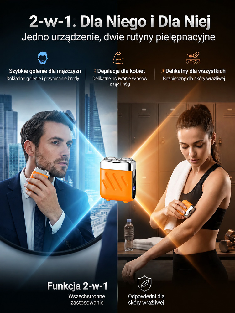 61g Kieszonkowa Golarka 360° (Niemiecka Stal) – 60-Sekundowe Gładkie Golenie! [50% OFF - Zostało 300 Sztuk]