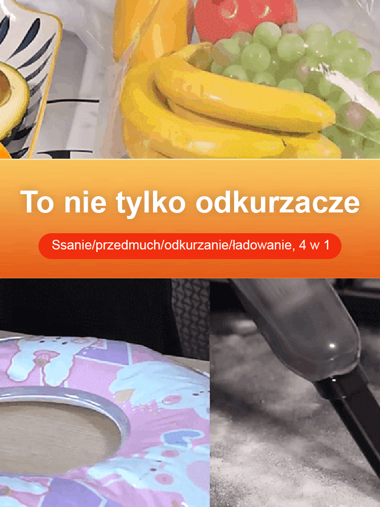 Odkurzacz Bezprzewodowy 4w1 (Ssanie 5000PA & Bateria 4000mAh) – Badania i Rozwój w USA. Wielka Wyprzedaż Magazynowa!