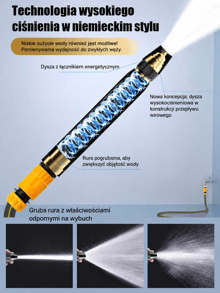 Ekstremalne Ciśnienie! Niemiecka Technologia Dysza z Mosiądzu i Aluminium Lotniczego 7T - Ostateczna Wyprzedaż Magazynowa!