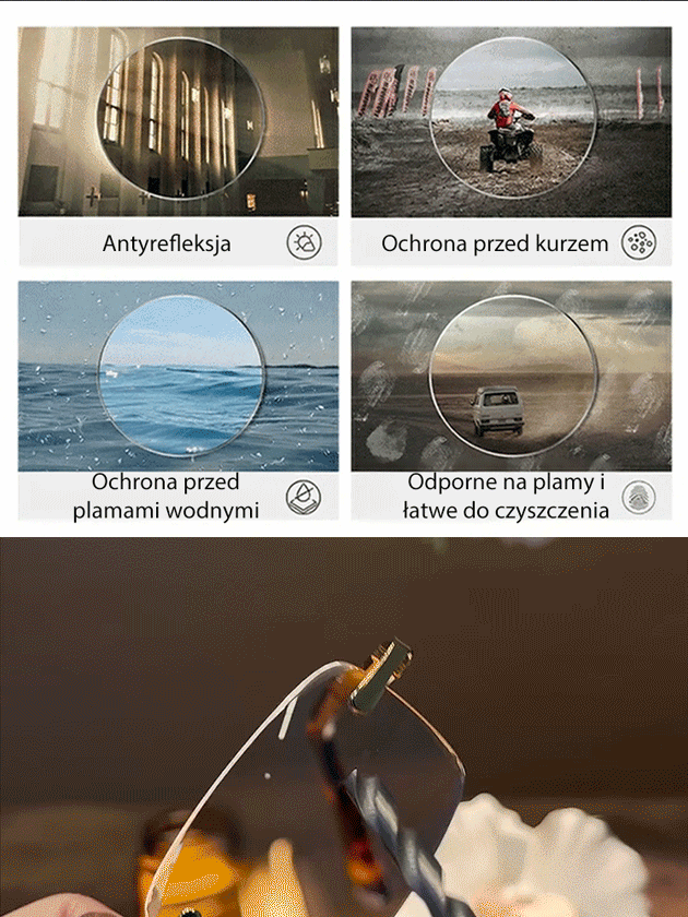 Ręcznie Robione Okulary Progresywne z Naturalnego Kryształu! Koniec ze Zmianą Okularów – Ostatnie Sztuki! 🚨