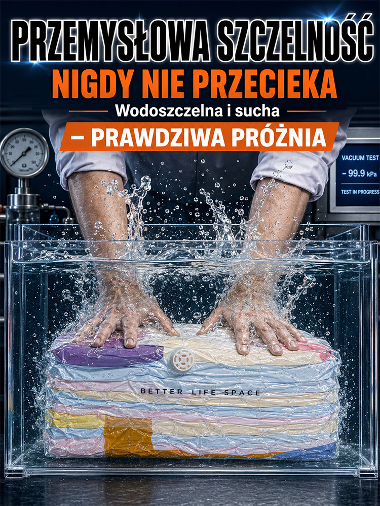 REWOLUCYJNE WORKI PRÓŻNIOWE 3D BEZ POMPKI! Certyfikat UE i 75% Więcej Miejsca – GIGANTYCZNA WYPRZEDAŻ OSTATNICH SZTUK!