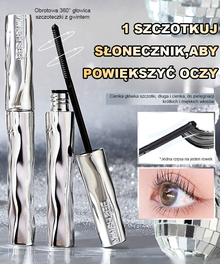 72H Trwałości! Tusz Wydłużający z Gwintowaną Szczoteczką 360° + Ostatnie Sztuki w Promocji!