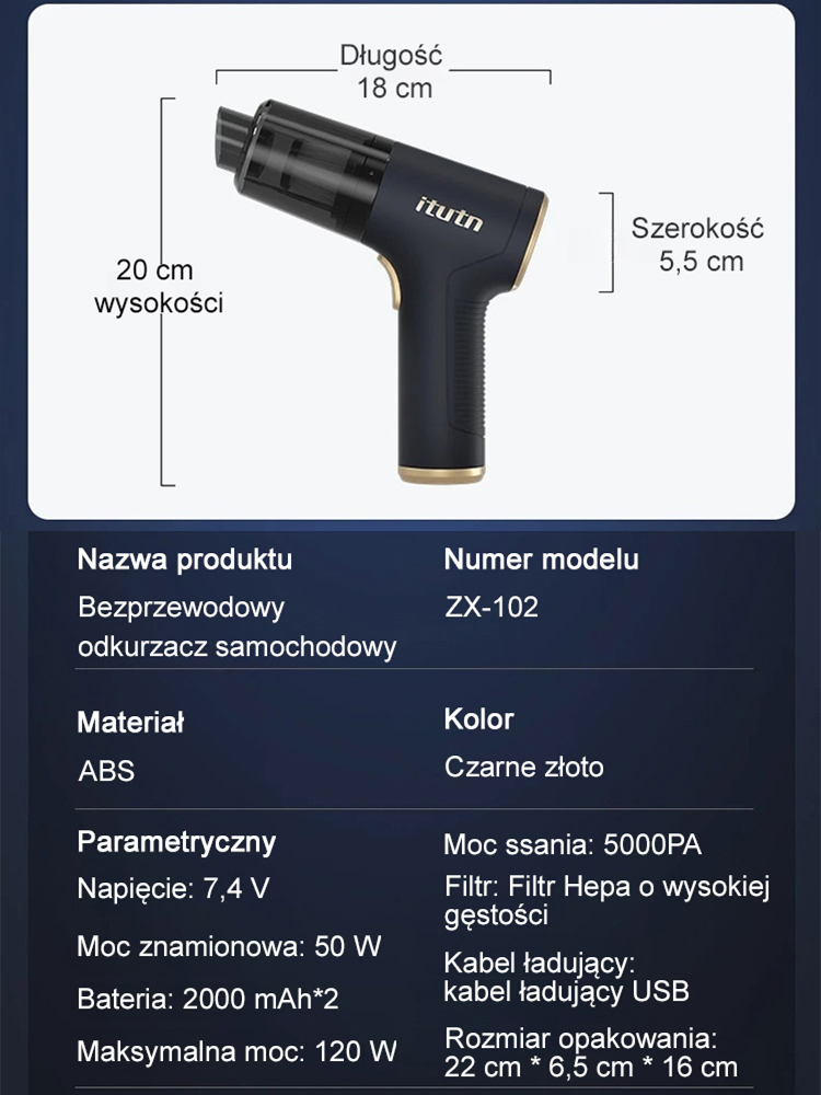 Odkurzacz Bezprzewodowy 4w1 (Ssanie 5000PA & Bateria 4000mAh) – Badania i Rozwój w USA. Wielka Wyprzedaż Magazynowa!