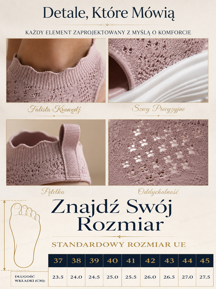 Medyczne Sandały CloudWalk™ Flyknit: Trójpunktowe Podparcie i Ulga dla Kręgosłupa (Rekomendacja PTO)