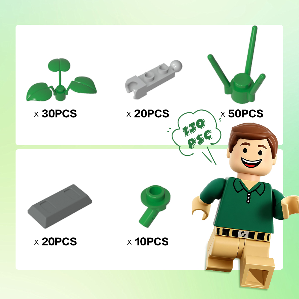 Paquete de construcción EcoScape Pro: Kit botánico avanzado x130 piezas