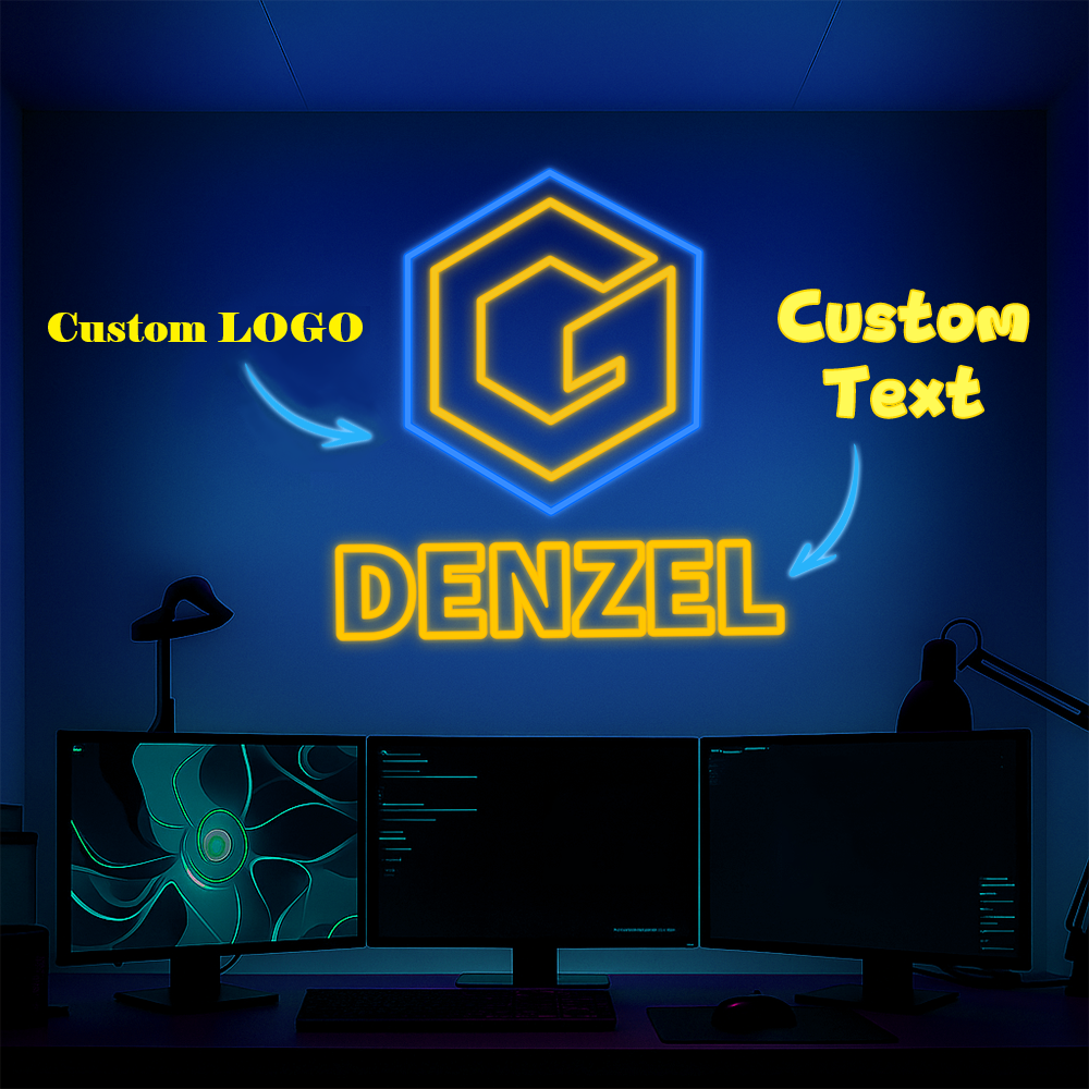 Letrero de neón con logotipo comercial personalizado, luz de neón LED con foto personalizada, decoración de estudio, regalos de decoración de pared navideña