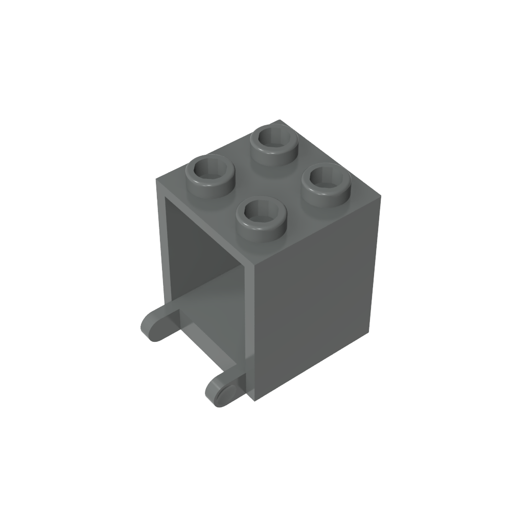 Caja 2 x 2 x 2 [Pernos Huecos]-MyGobricksEs