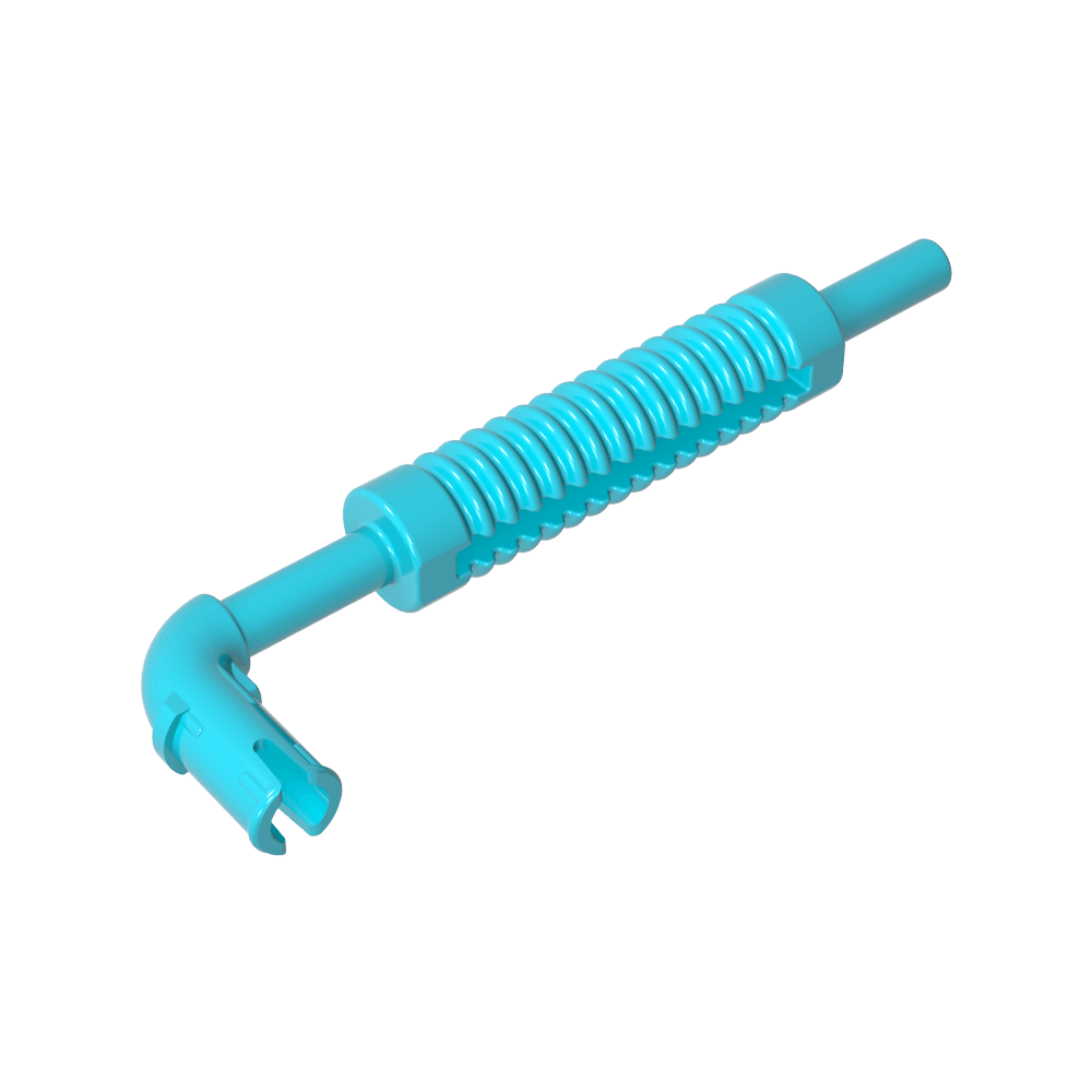 Tubo de escape con pasador Technic - Extremo plano, orificio redondeado-MyGobricksEs