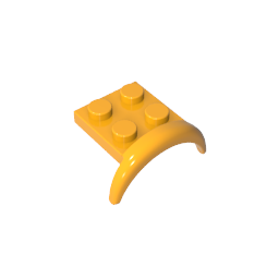 Vehículo, Guardabarros 3 x 3 x 1 con Arco Redondo-MyGobricksEs